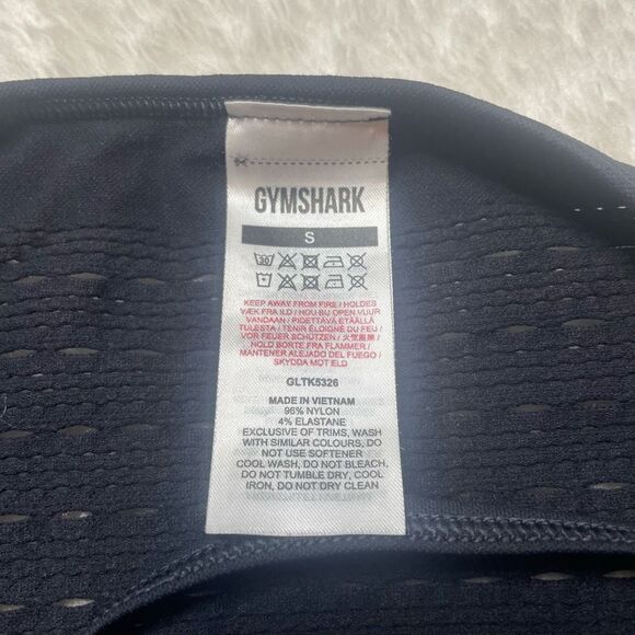 Gymshark TankโTop Womens Size Small Black Lasercut Athletic Activewear Gym - Picture 7 of 12